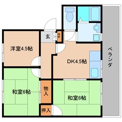 五条駅 徒歩19分 2階の物件間取画像